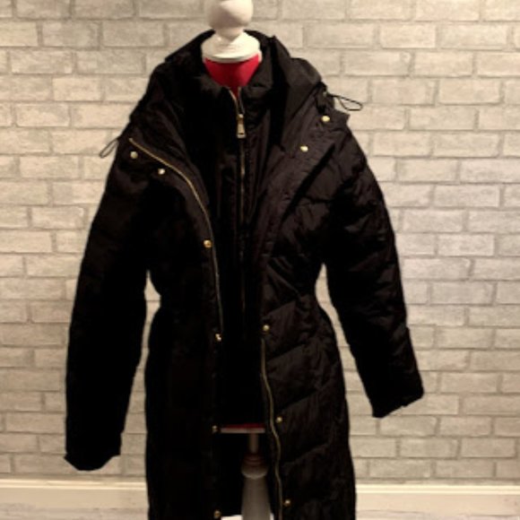 Cole Haan Womens' Black Down Puffer Jacket
